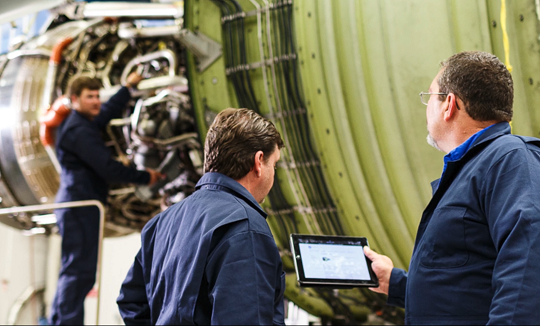 工业内窥镜检测现场