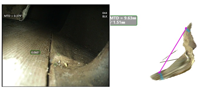 案例1：测量机匣凸起高度