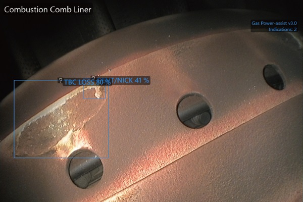 韦林AI工业内窥镜可显示缺陷种类和置信度