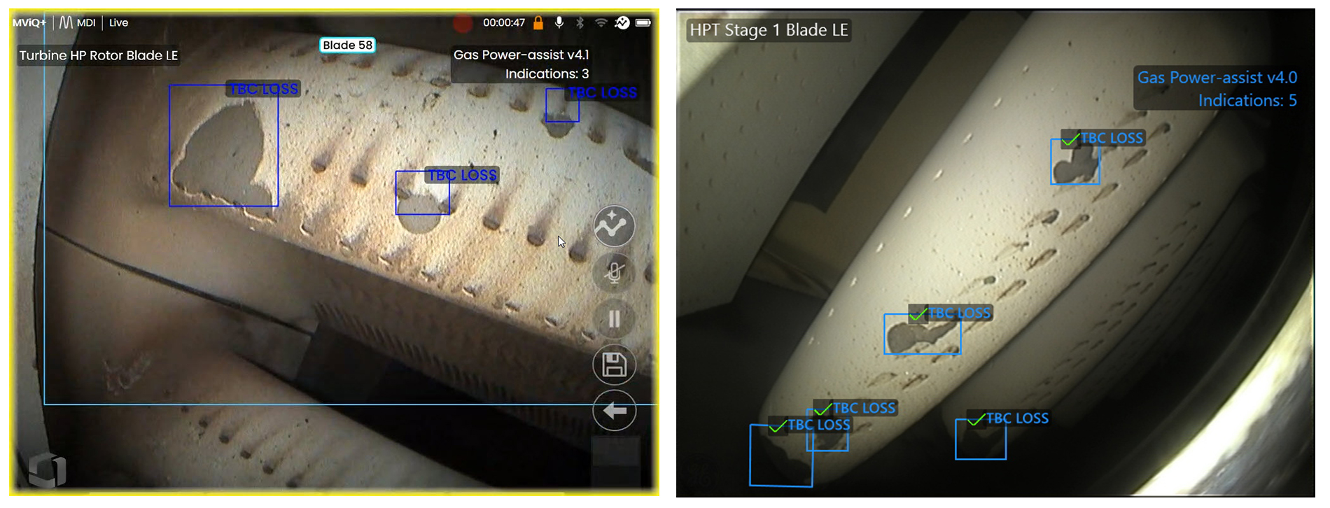 ADR人工智能辅助缺陷识别系统识别缺陷及叶片智能计数功能